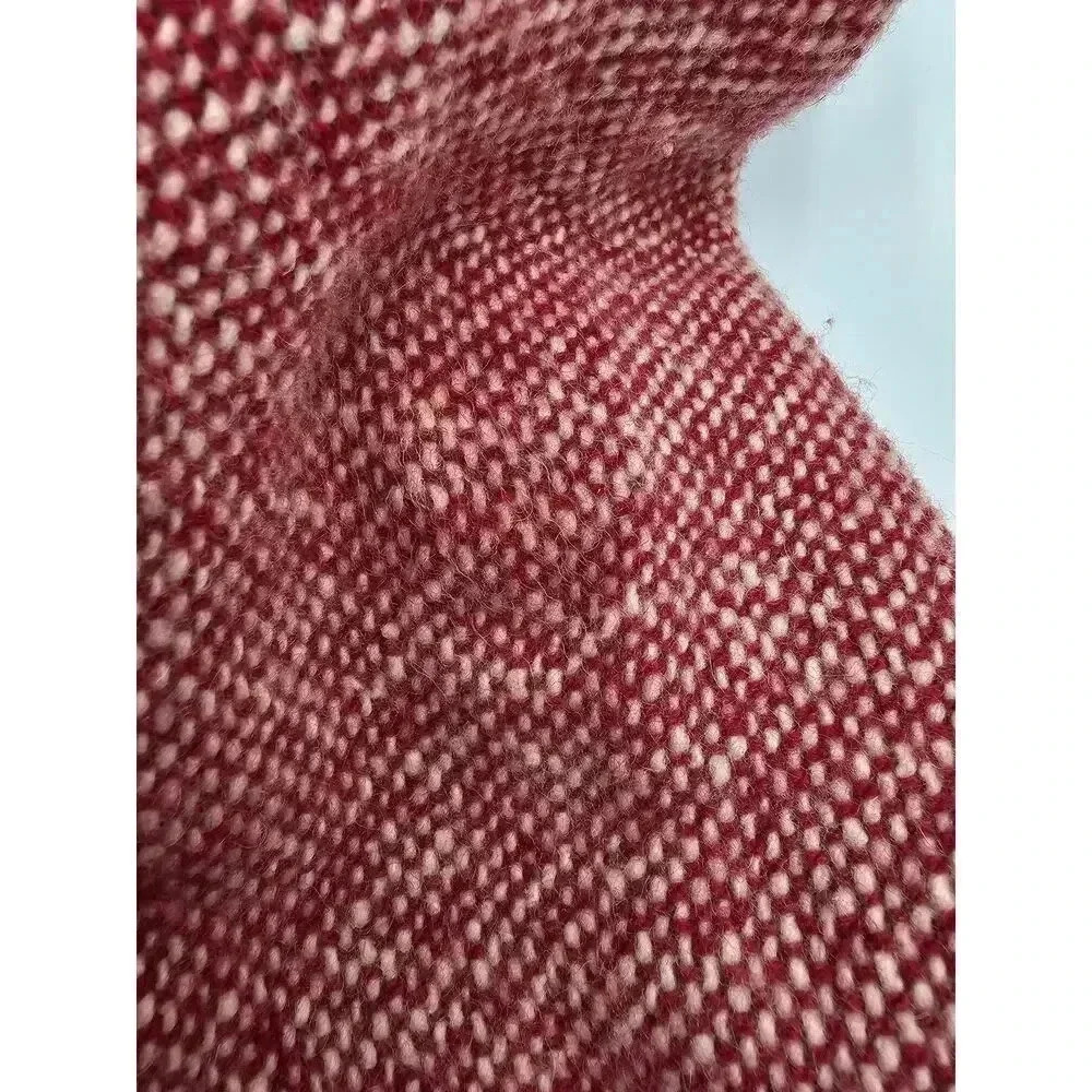 Elevenses Women's 4 Red Wool Holiday Bow Jacket/Blazer Anthropologie - Picture 6 of 8